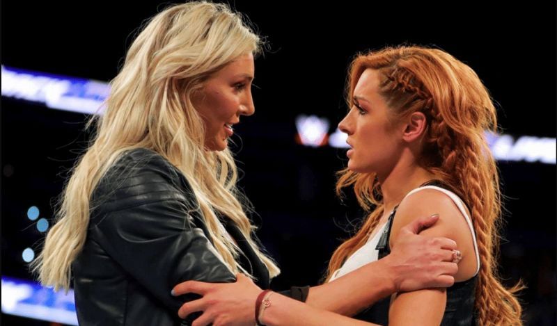 Becky Lynch and Charlotte Flair