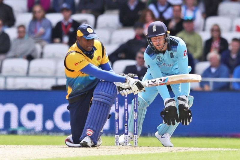 Angelo Mathews against England