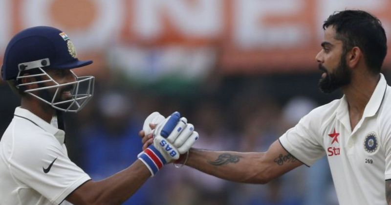 Ajinkya Rahane(left) and Virat Kohli(right)