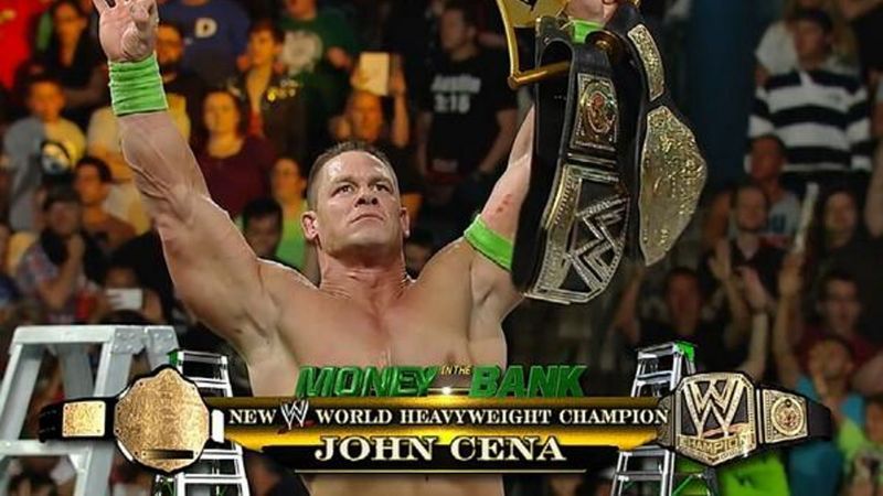 John Cena captured the 15th WWE World Heavyweight Championship of his career at Money in the Bank 2014
