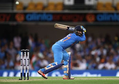 Dinesh Karthik in action for India during a T20I against Australia