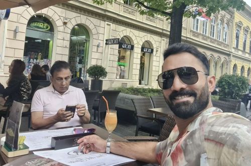 Sunil Gavaskar and Dinesh Karthik are the only Indians who are a part of the commentary panel for the World Test Championship (WTC) final. (Photo: Dinesh Karthik's Twitter)