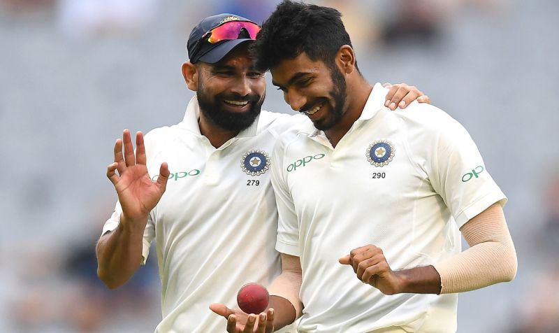 Mohammed Shami (left) will look to work in tandem with Bumrah to give India the win in the WTC
