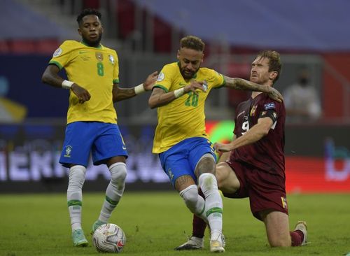 Brazil defeated Venezuela 3-0 on Sunday