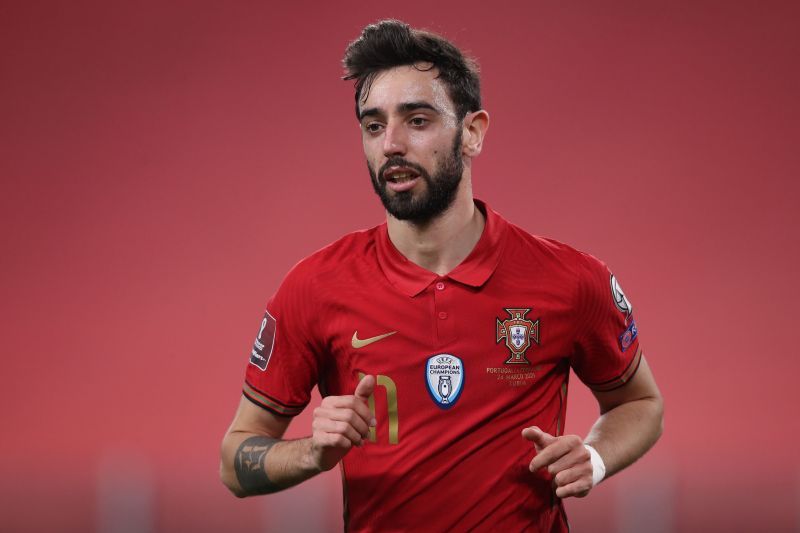 Bruno Fernandes will line up in midfield for Portugal at Euro 2020.