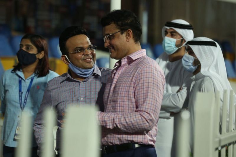 BCCI President Sourav Ganguly (R) with BCCI Secretary Jay Shah (Image Courtesy: IPLT20.com)