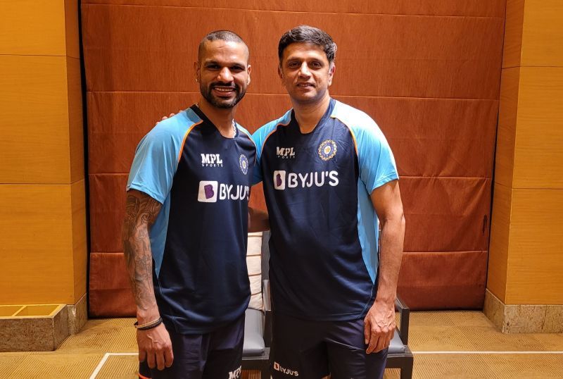 Shikhar Dhawan and Rahul Dravid