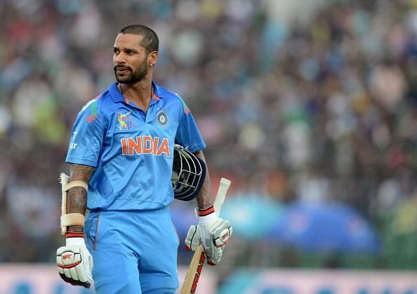 Shikhar Dhawan missed out on a century by six runs