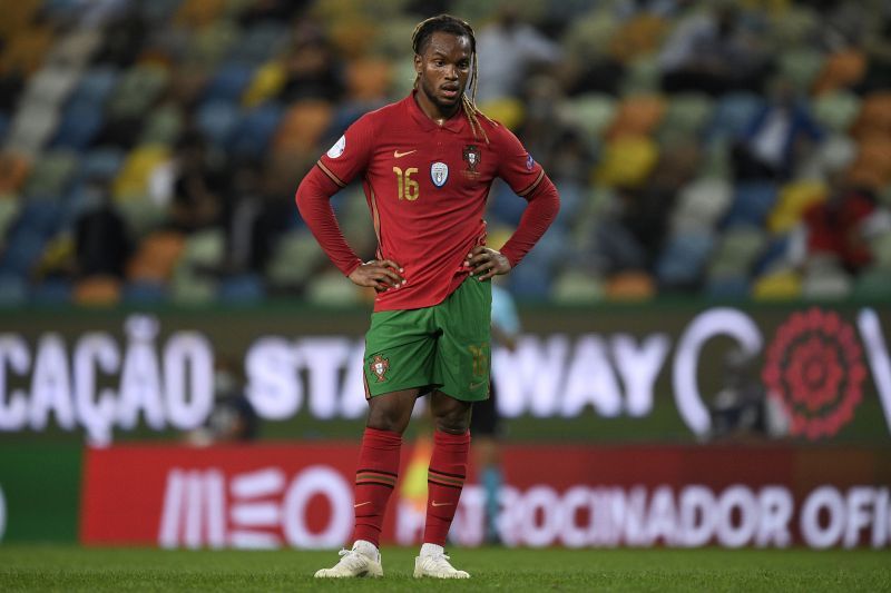 Renato Sanches looks on during an international friendly with Portugal