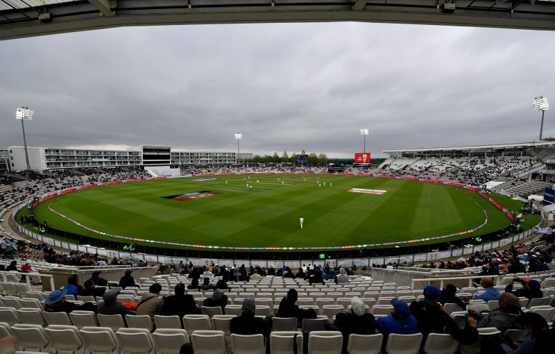 A still from Southampton before play was stopped due to bad light.