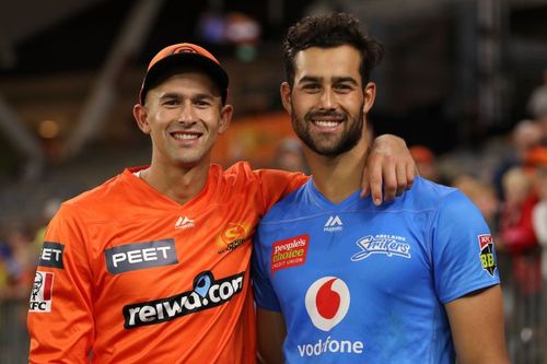 Ashton Agar and Wes Agar during BBL last year.