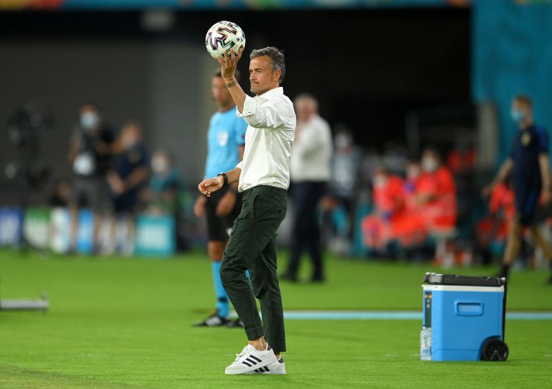 Spain manager Luis Enrique at Euro 2020