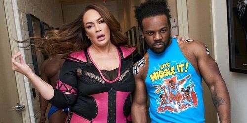 Nia Jax and Xavier Woods