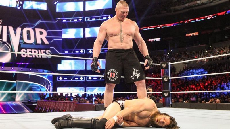 RAW's Universal Champion Brock Lesnar faced off against SmackDown's WWE Champion Daniel Bryan at Survivor Series 2018