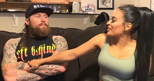 Aleister Black and Zelina Vega.