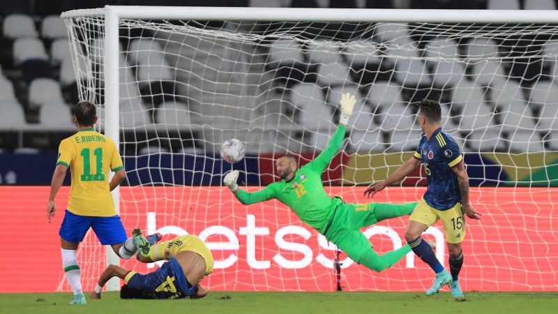 Diaz put Colombia in front with a stupendous bicycle kick.