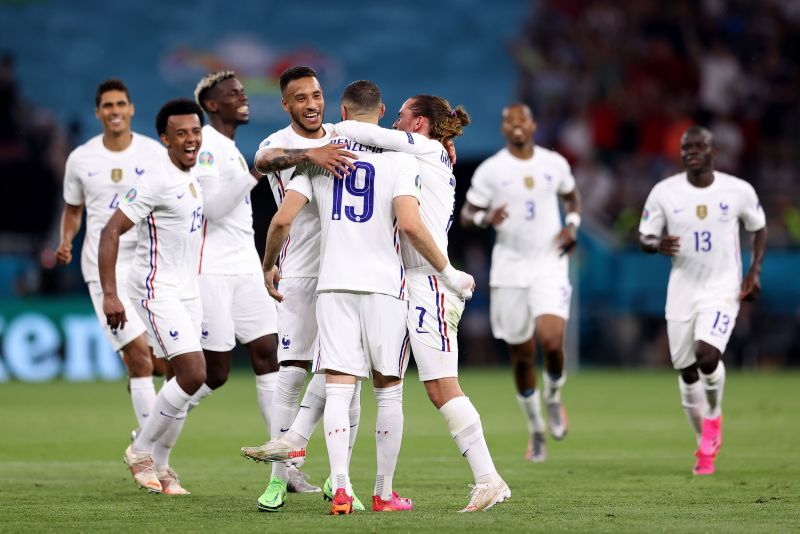 Karim Benzema scored his first career goal at the European Championship