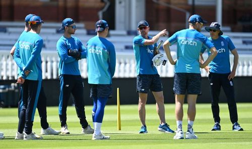 England team in training ahead of New Zealand series.