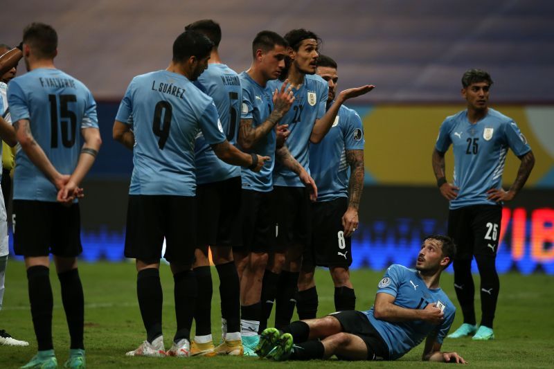 Uruguay play Paraguay on Monday