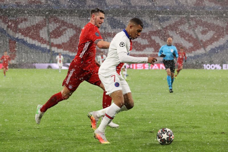 Mbappe in action for PSG