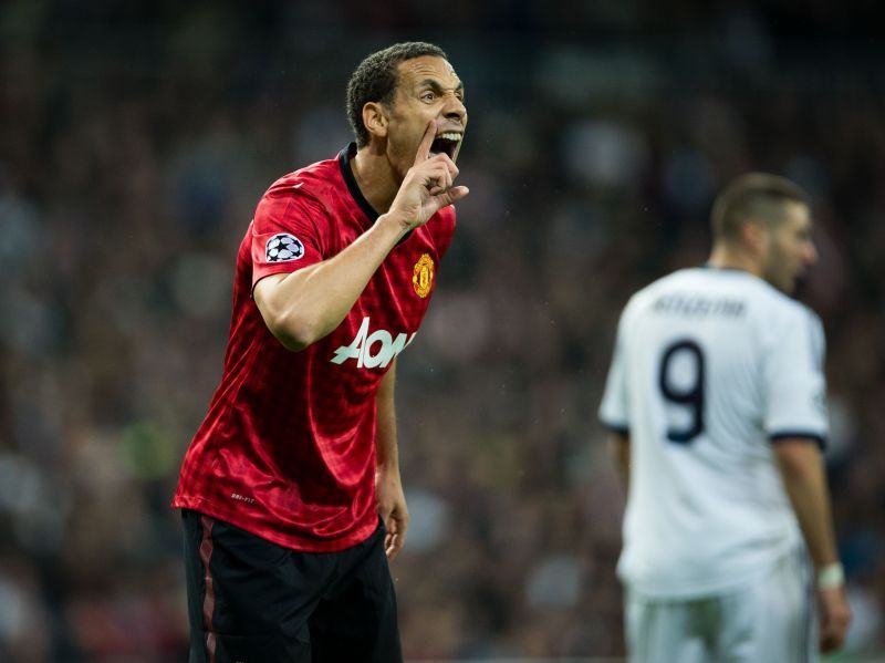 Rio Ferdinand in action for Manchester United