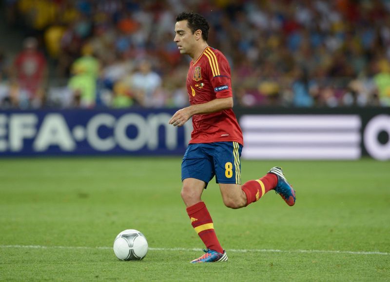 Xavi led Spain&#039;s midfield