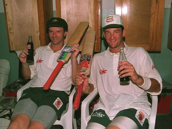 Steve Waugh (left) and Mark Waugh