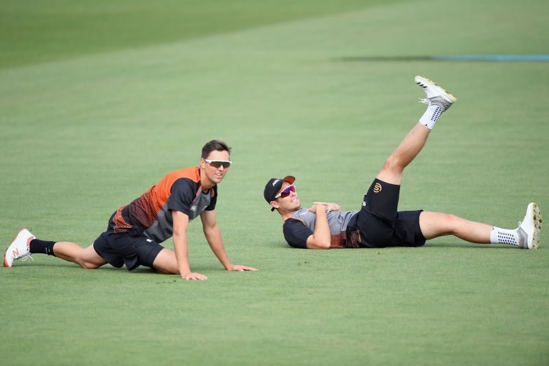 Trent Boult and Tim Southee. Pic: Getty Images