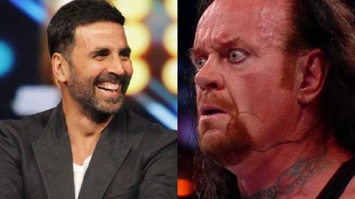 Akshay Kumar (left); The Undertaker (right)