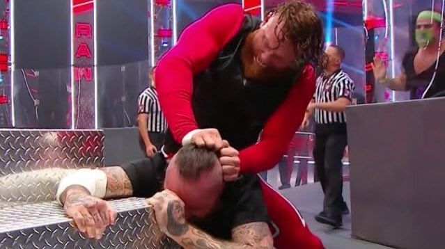 Murphy severely injured Aleister Black's eye on RAW last year