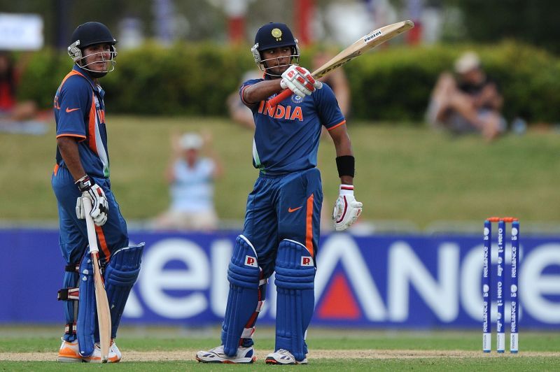 Leading from the front: Unmukt Chand remained unbeaten in India's 2012 ICC U-19 World Cup win.