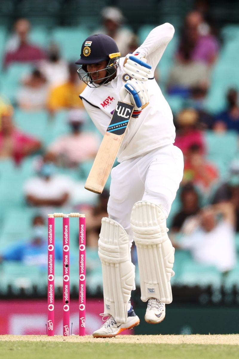 Shubman Gill, in his second match in Test cricket. Image courtesy Getty Images.