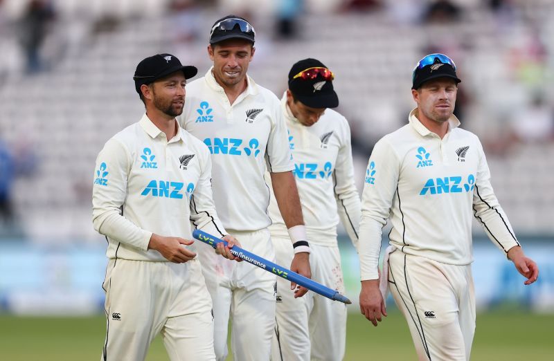 The first Test between New Zealand and England ended in a draw.