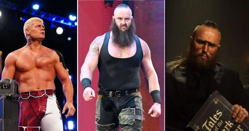 Cody, Braun Strowman, and Aleister Black