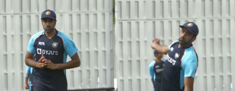 Ravichandran Ashwin during practice. Pic: Ravichandran Ashwin/ Instagram