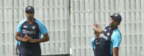 Ravichandran Ashwin during practice. Pic: Ravichandran Ashwin/ Instagram