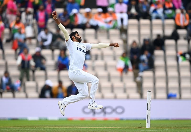 Jasprit Bumrah in action for India during the World Test Championship final against New Zealand