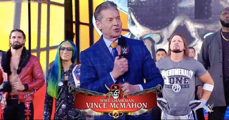 Vince McMahon at WrestleMania 37