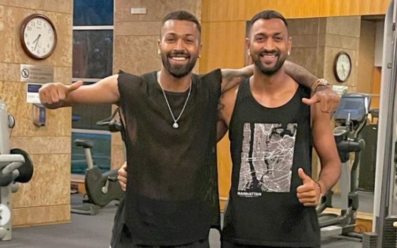 Krunal and Hardik hit the gym