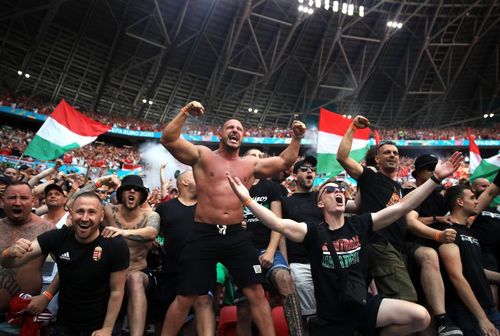 Hungary's opening goal was met with wild celebrations in Budapest