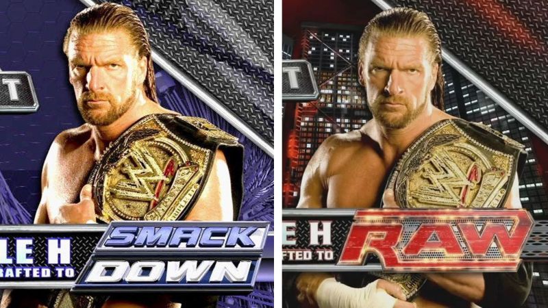 Triple H was drafted to SmackDown as WWE Champion in 2008 and to RAW as WWE Champion in 2009