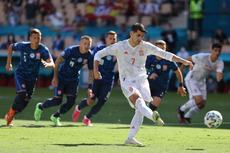 Alvaro Morata became the latest player to miss a penalty for Spain at Euro 2020.