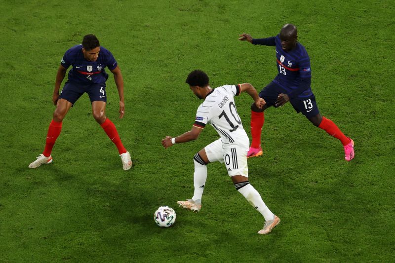 Varane in action for France