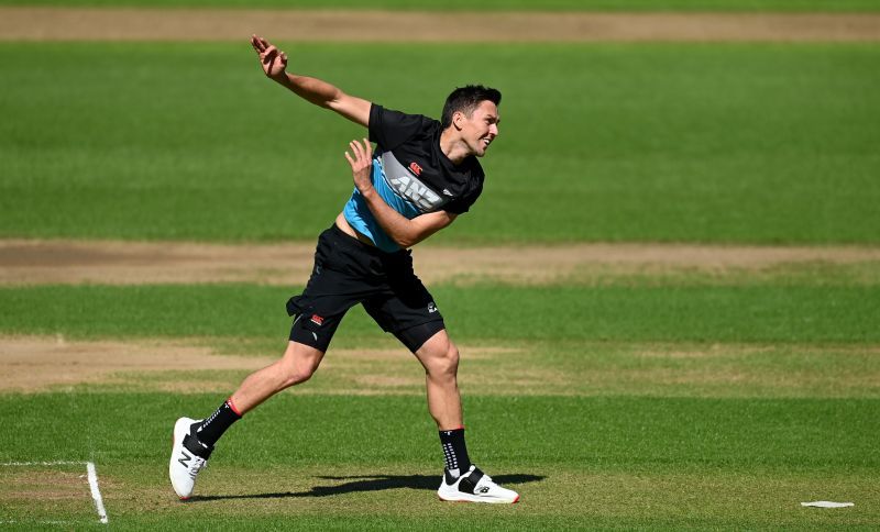 Trent Boult in a nets session