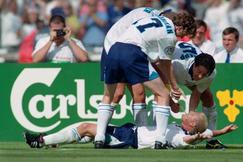 Paul Gascoigne&#039;s celebration against Scotland in 1996 is one of English football&#039;s most iconic moments.