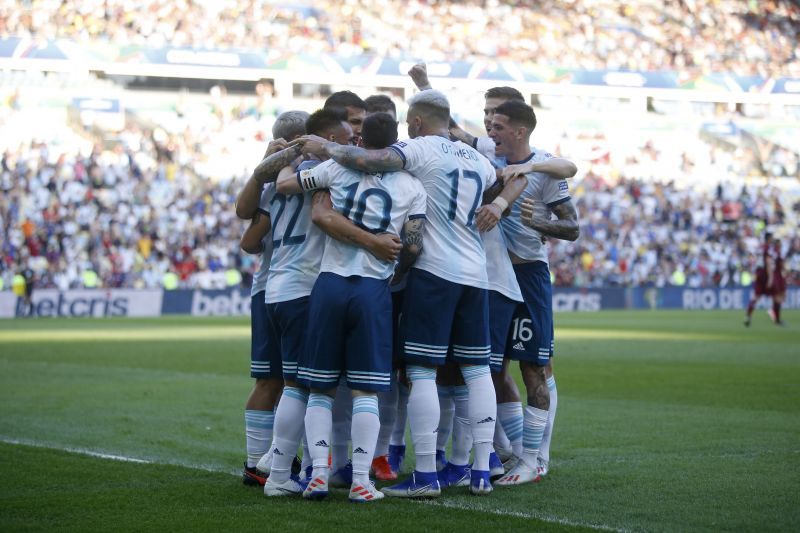 Argentina celebrating