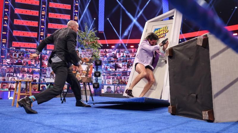 Cesaro took Seth Rollins by surprise