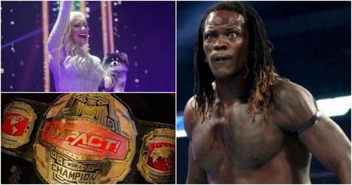 Which current WWE stars have also been IMPACT World Champions?