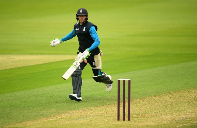 Jos Buttler during a net session. Pic: Getty Images