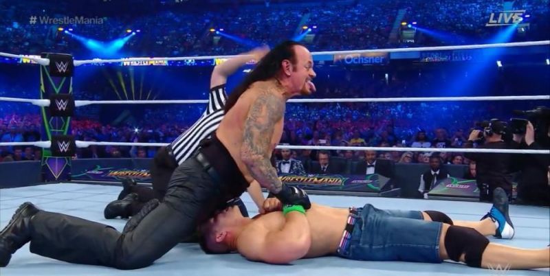 The Undertaker defeats John Cena